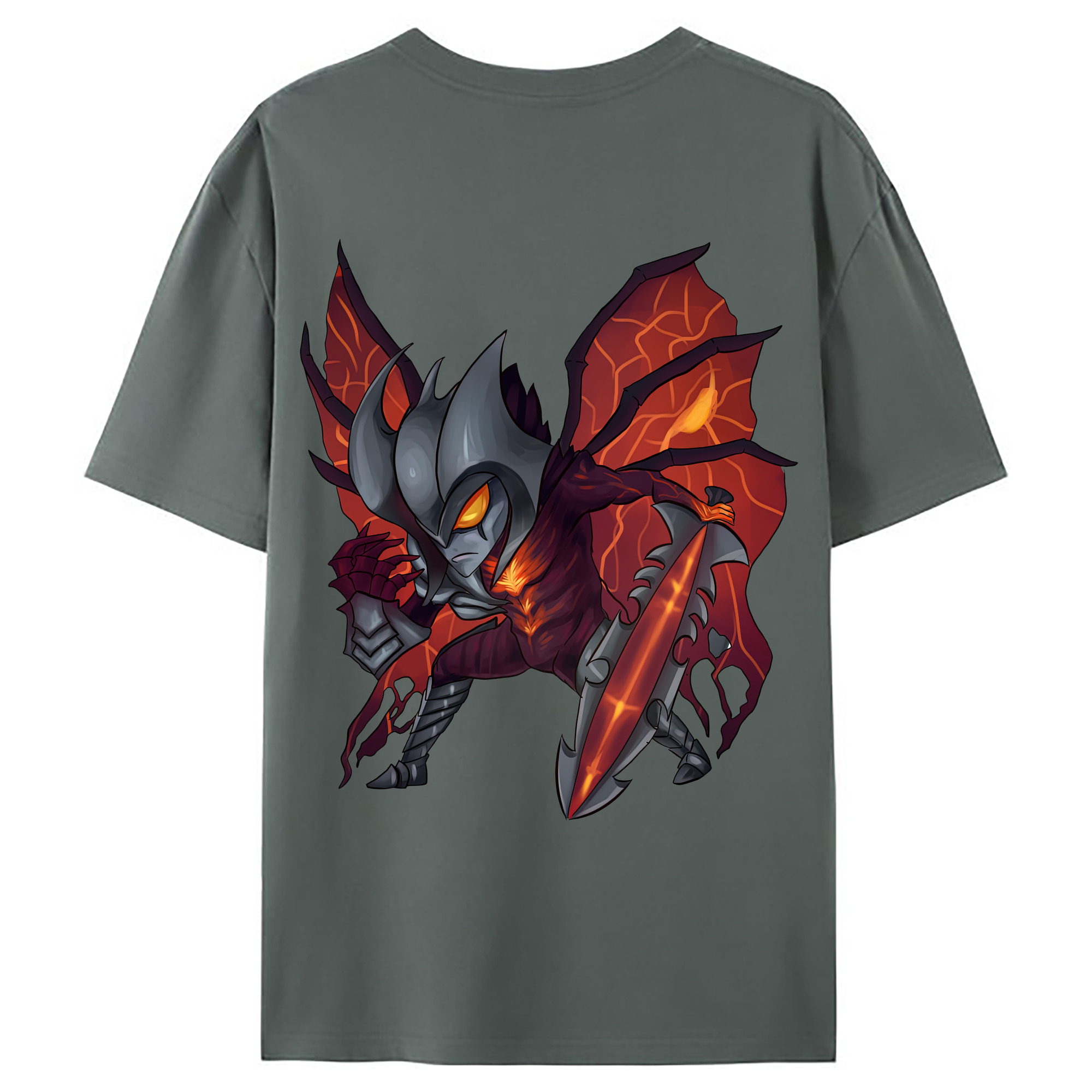 （画像用） リーグ・オブ・レジェンド League of Legends LOL 綿100％ メンズ半袖Tシャツ（バックプリント） 通気性